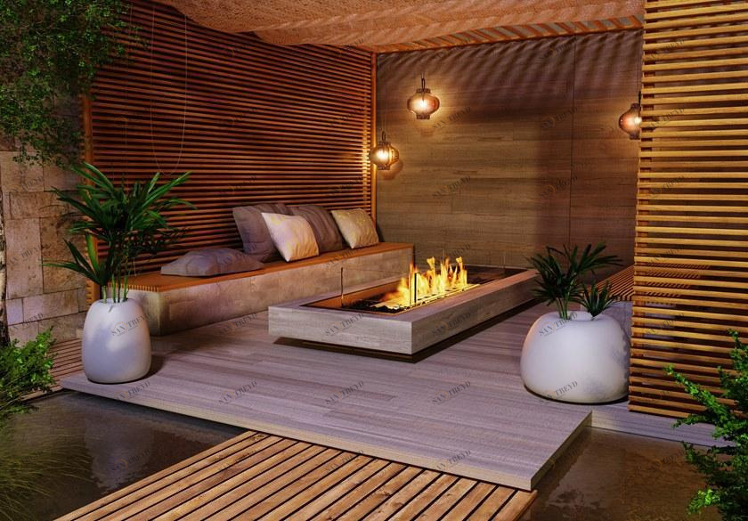 EcoSmart Fire Встраиваемый настольный камин на биоэтаноле Fire pit kits sun-id-1381500