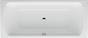 H2269526000401 Ванна, с центральным выпуском, эмалированная сталь (3.5 мм) / с отверстиями для ручек LAUFEN PRO