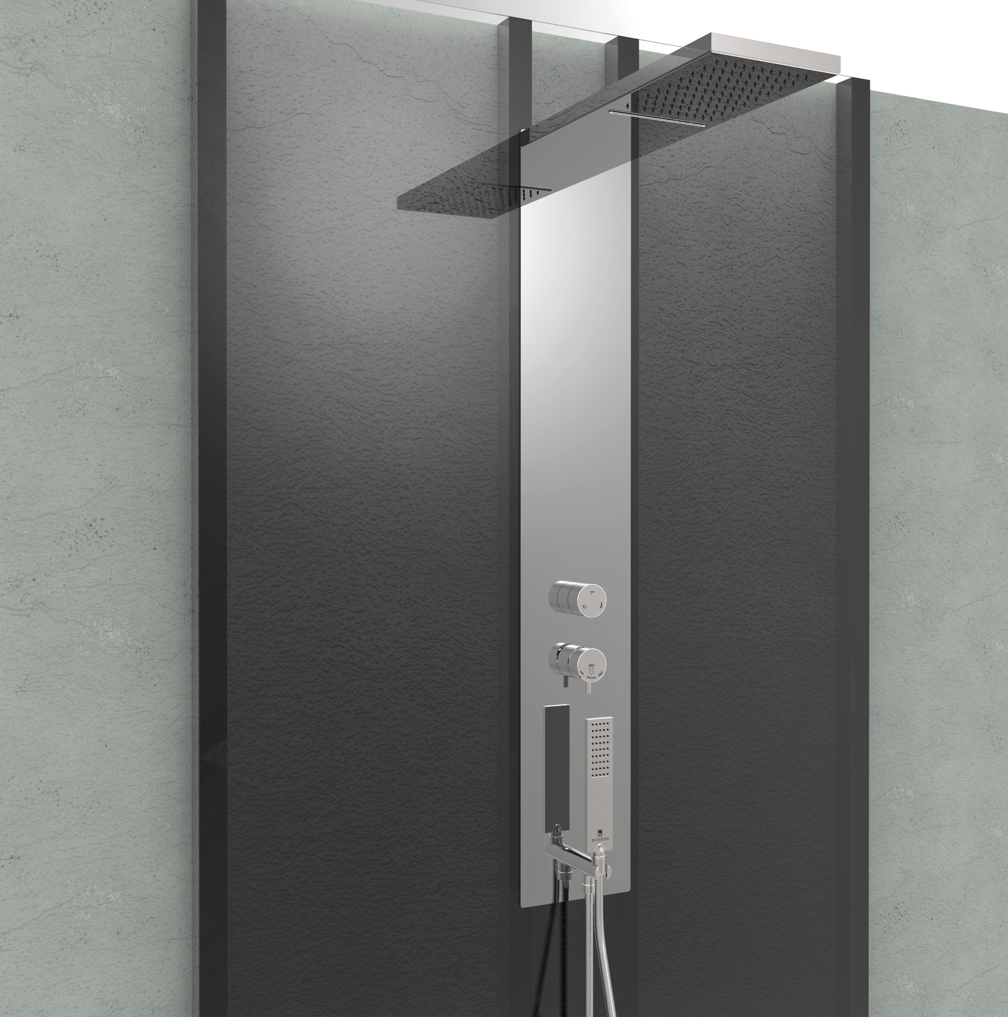 L00926 Душевая колонна MANHATTAN PANEL FLAT 2 - Monocomando BOSSINI  - Вид №2