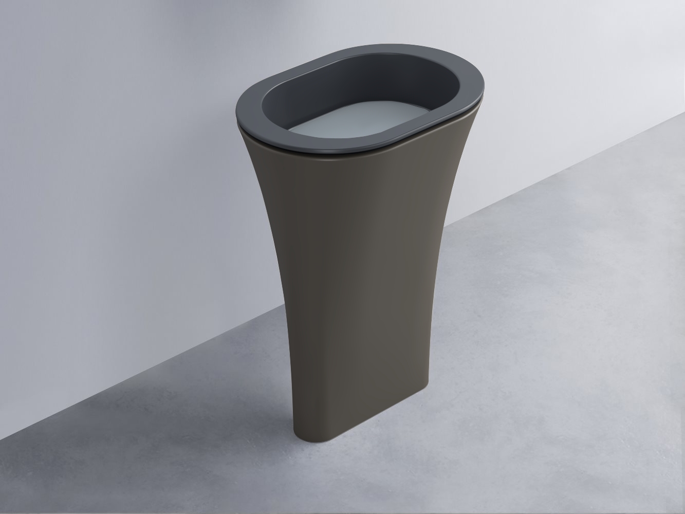 AMLA65-BA+AMPILO-BR+AMCOLO-FN Раковина Amedeo Ovale отдельностоящая cielo Enjoy + Amedeo Ceramica Cielo