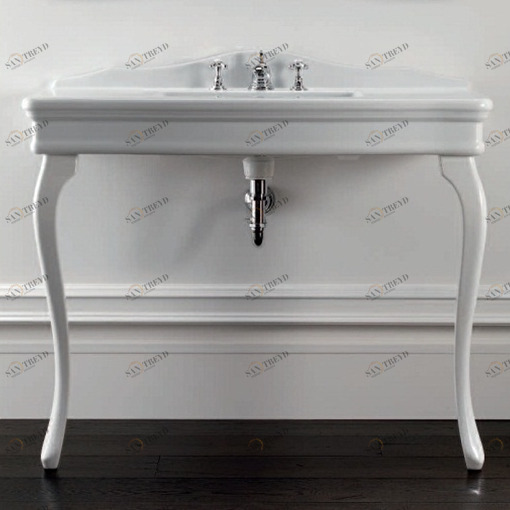 Консоль со столешницей и ножками из белой керамики DECOLETTEBI(1-3)FGBI  Devon Devon COLETTE CERAMIC CONSOLE Devon&Devon DECOLETTEBI13FGBI