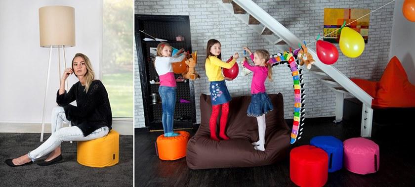 Pusku pusku Мягкий круглый пуф со съемной крышкой Deer sun-id-1364508 - Вид №2