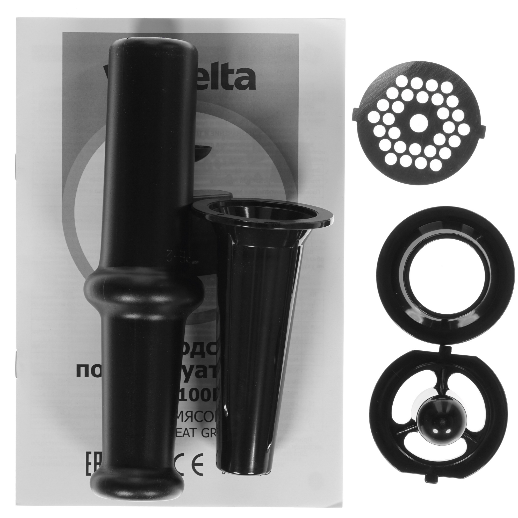 8124440 Мясорубка электрическая DELTA DL-6100M черный STDN-0069308 - Вид №6