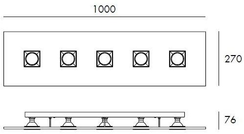 Milan Iluminacion Металлический светодиодный потолочный светильник Polifemo 4034 - Вид №3