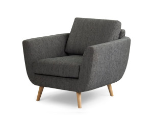 Тканевое кресло с подлокотниками