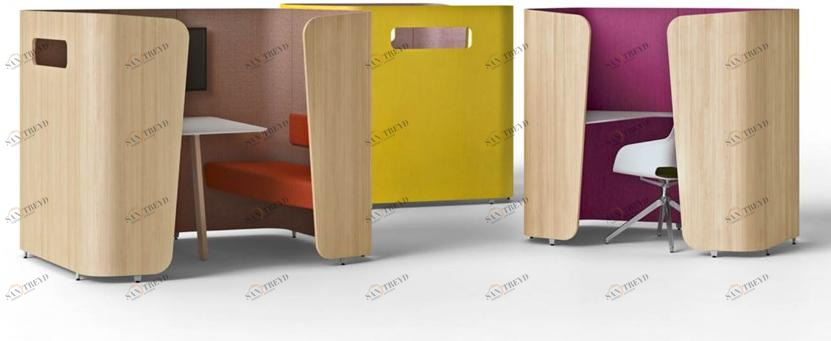 Sinetica Акустическая офисная будка из дерева We meet sun-id-1368603