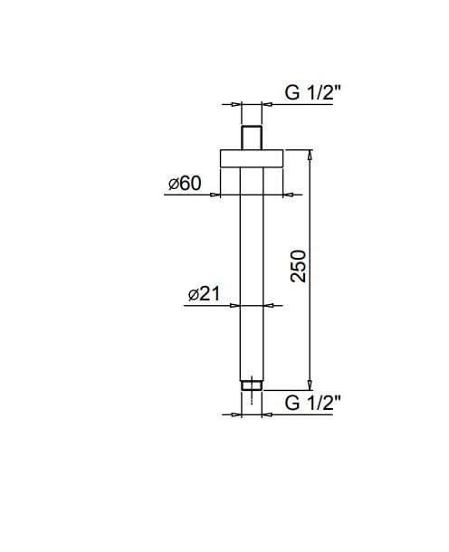Потолочная насадка для душа ABOUTWATER AL/23 ARCH-00148779 - Вид №3