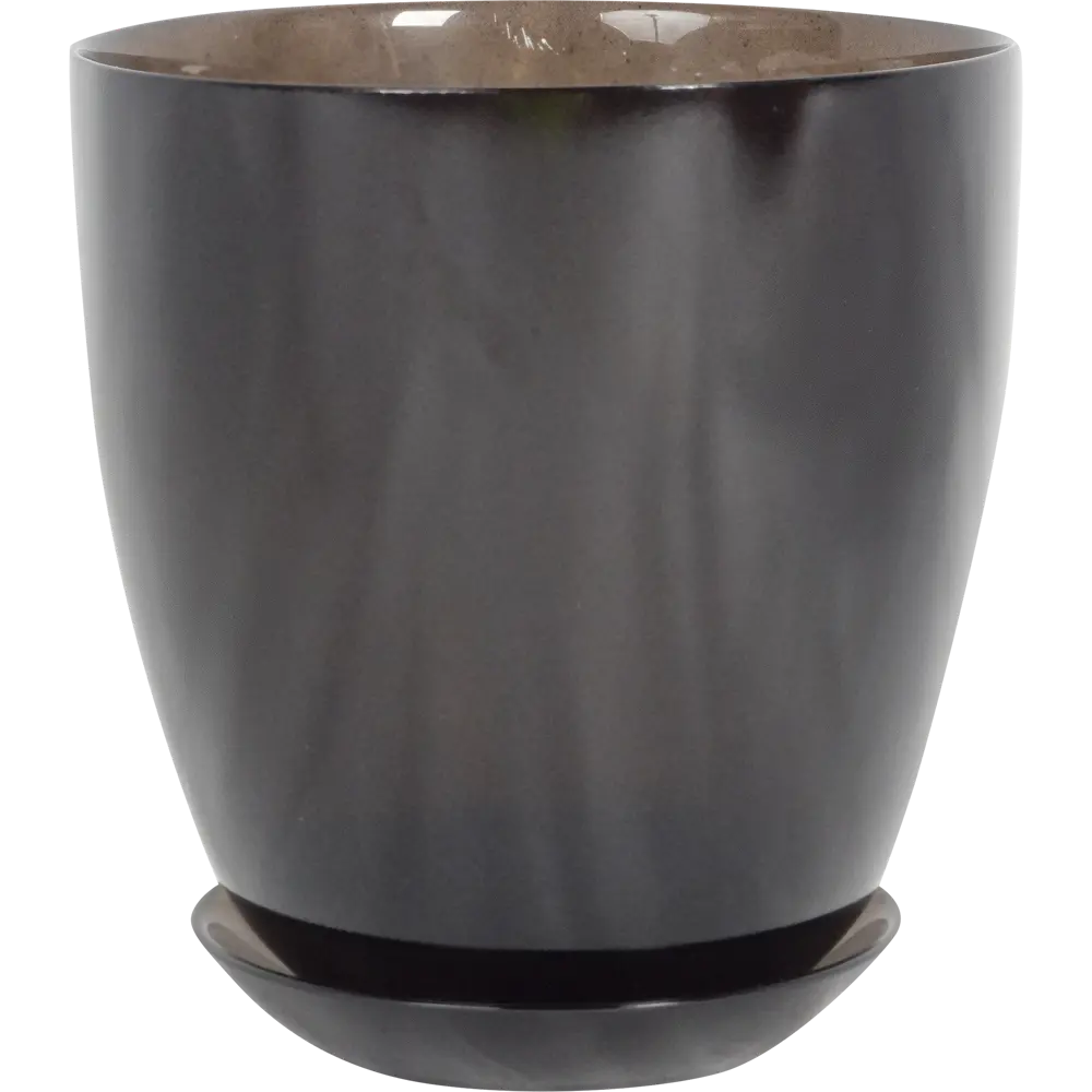 Горшок цветочный для орхидей Nina Glass ø15.8 h15.8 см v2 л стекло чёрный STLM-2106342