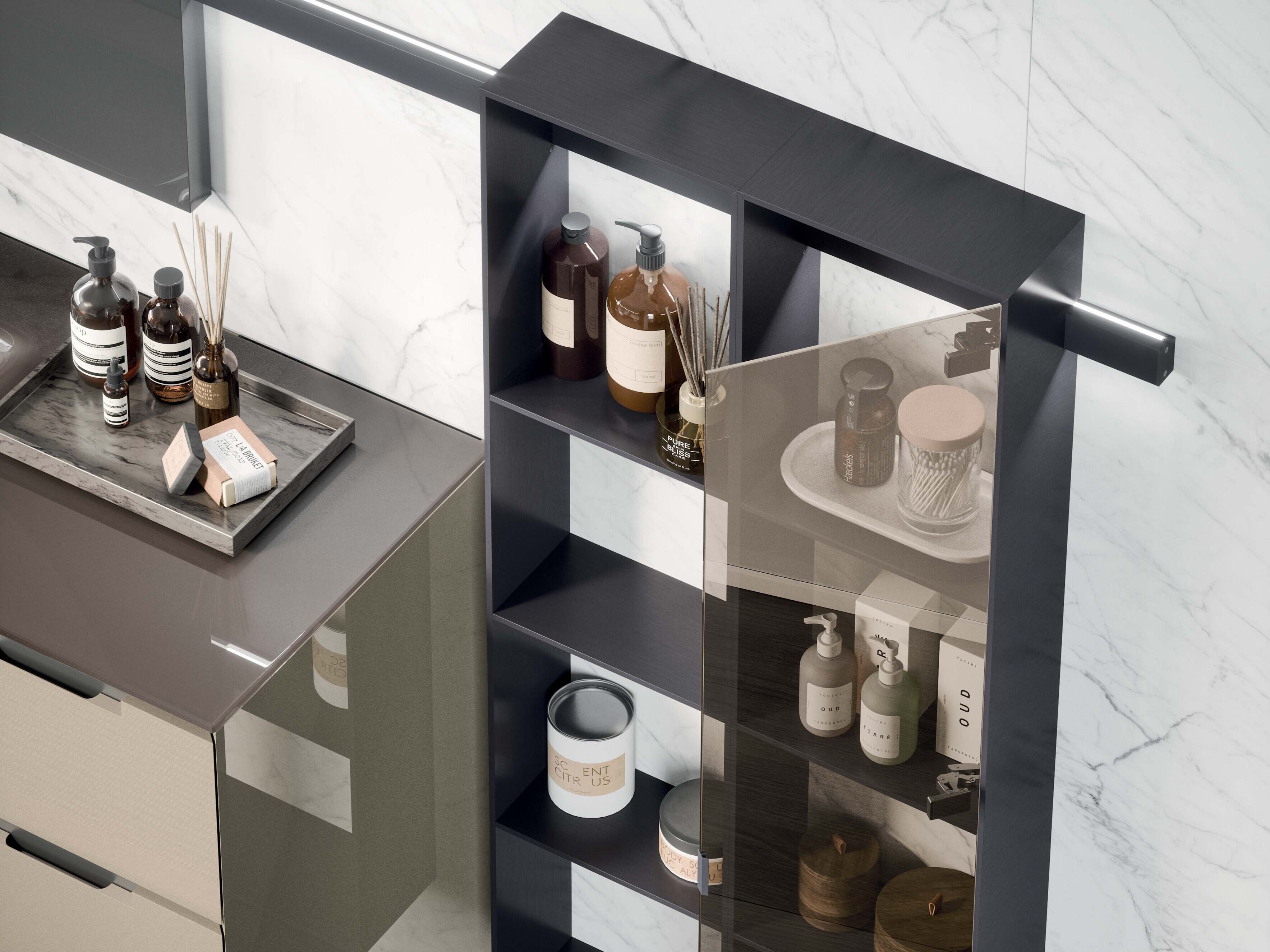 Полная мебель для ванной комнаты OASIS профиль ARCH-00029589 - Вид №1