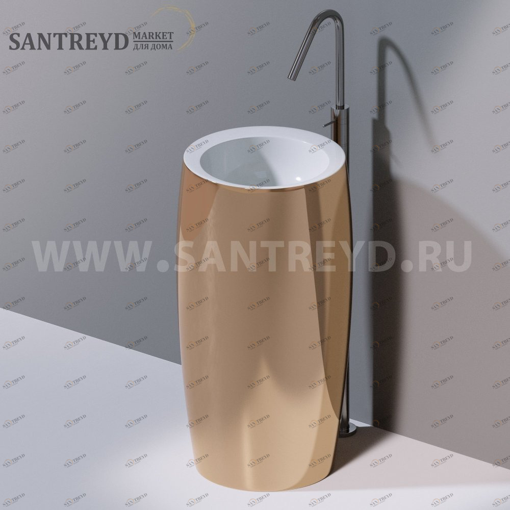 L100T0R0VT.255 Напольная раковина стоящая круглая A. e T. Italia SPOT AeT ITALIA TOTEM