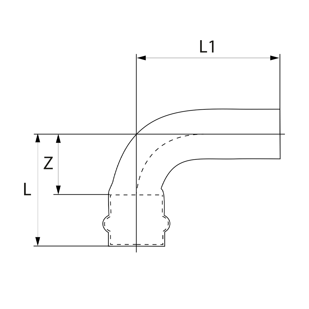 PS50010220000 Отводы Tece  - Вид №1