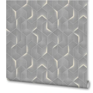 Обои флизелиновые Артекс Квантум темно-серые 1.06 м 11070-05