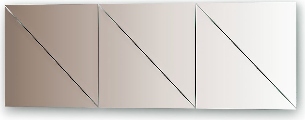 BY 1567 Зеркальная плитка с фацетом 15 mm - комплект 6 шт (бронза) EVOFORM Refractive