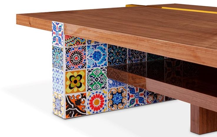 Malabar Прямоугольный деревянный журнальный столик для гостиной Camelia Mlhr02153 - Вид №3