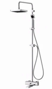 JUSTIME Настенная душевая стойка из хромированной латуни с ручным душем Mark ii