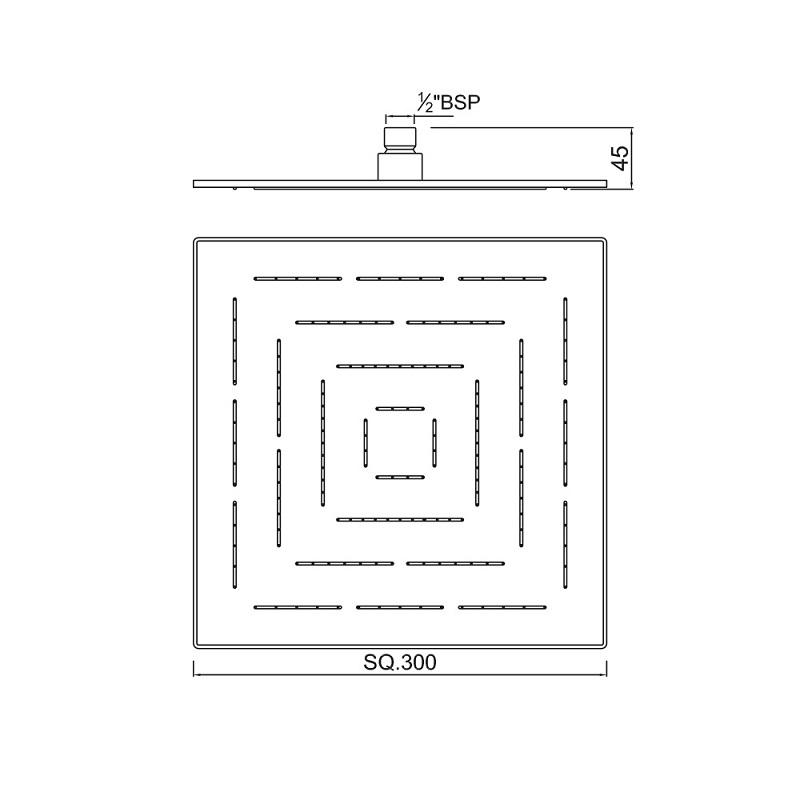 OHS-CHR-1639 Верхний душ Jaquar Maze Santreyd - Вид №1