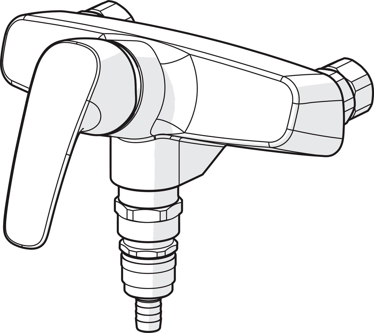 Oras 1056 Смеситель для хозяйственного помещения 1056 Safira Хром  - Вид №2