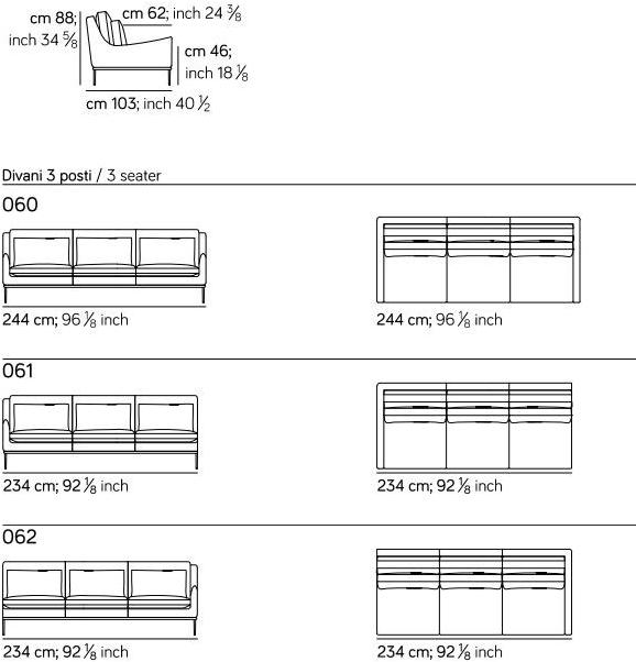 AMURA Диван из ткани Alice Am002.060 - Вид №7