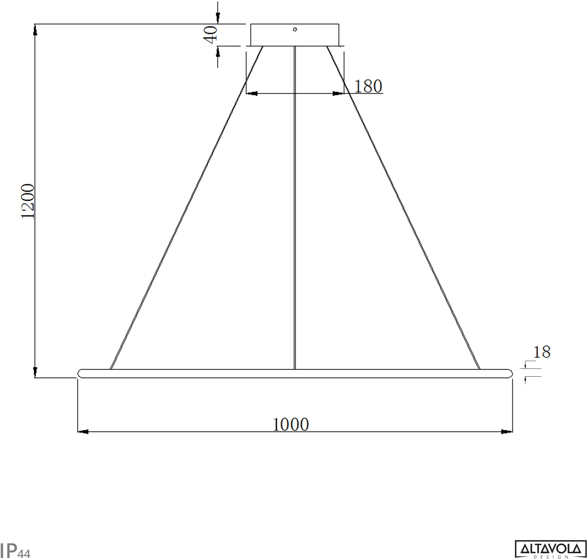 Altavola Design Светодиодный подвесной светильник из алюминия Led shape La073/p  - Вид №19