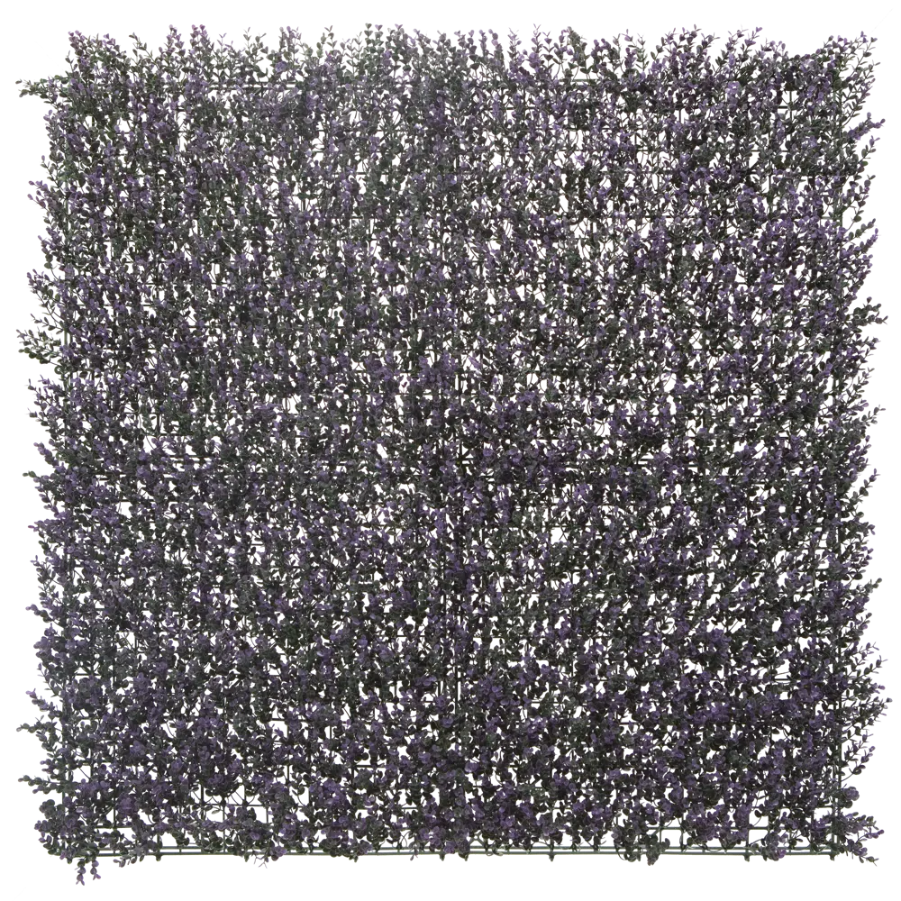 NATERIAL Декоративная стена Лаванда - искусственная зеленая изгородь 1х1 м 87654160 STLM-0956593