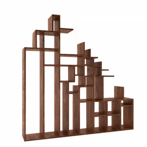 Стеллаж деревянный дизайнерский 180 см "Гривуаз" от Odingeniy ODINGENIY  178432 Коричневый