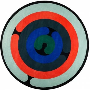 Diacasan Edition Круглый шерстяной коврик ручной работы Christian signorel