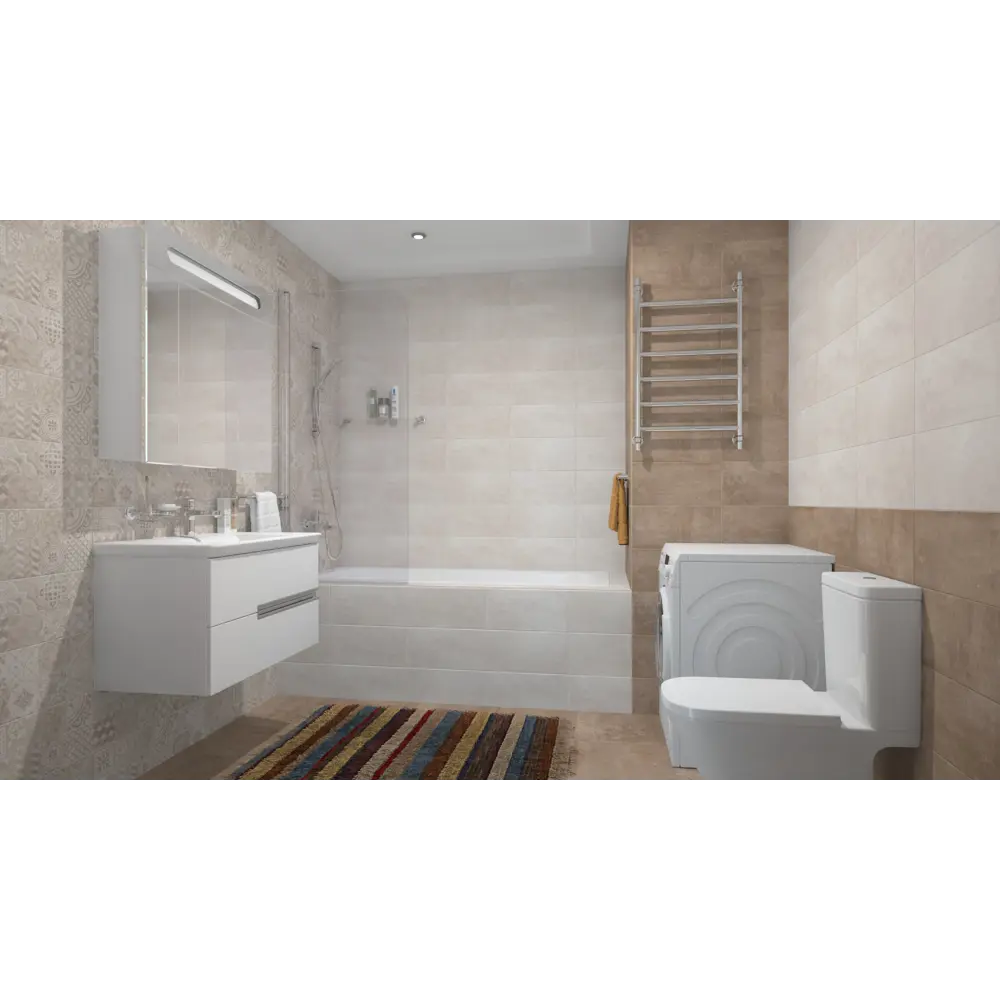 Плитка настенная Bastion 20х40 см 1.2 м2 цвет коричневый 18702764 STLM-2003621 Santreyd  - Вид №4