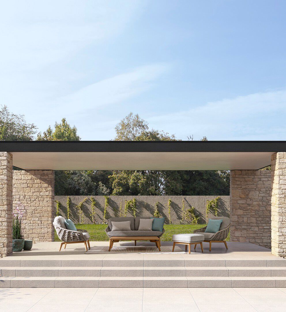 Прямоугольный садовый стол из тикового дерева BIZZOTTO Tamires ARCH-00060373 - Вид №4