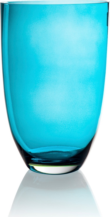 10620957 Zwiesel 1872 Ваза Zwiesel 1872 "Лум" 30,5см (бирюзовая) Стекло 