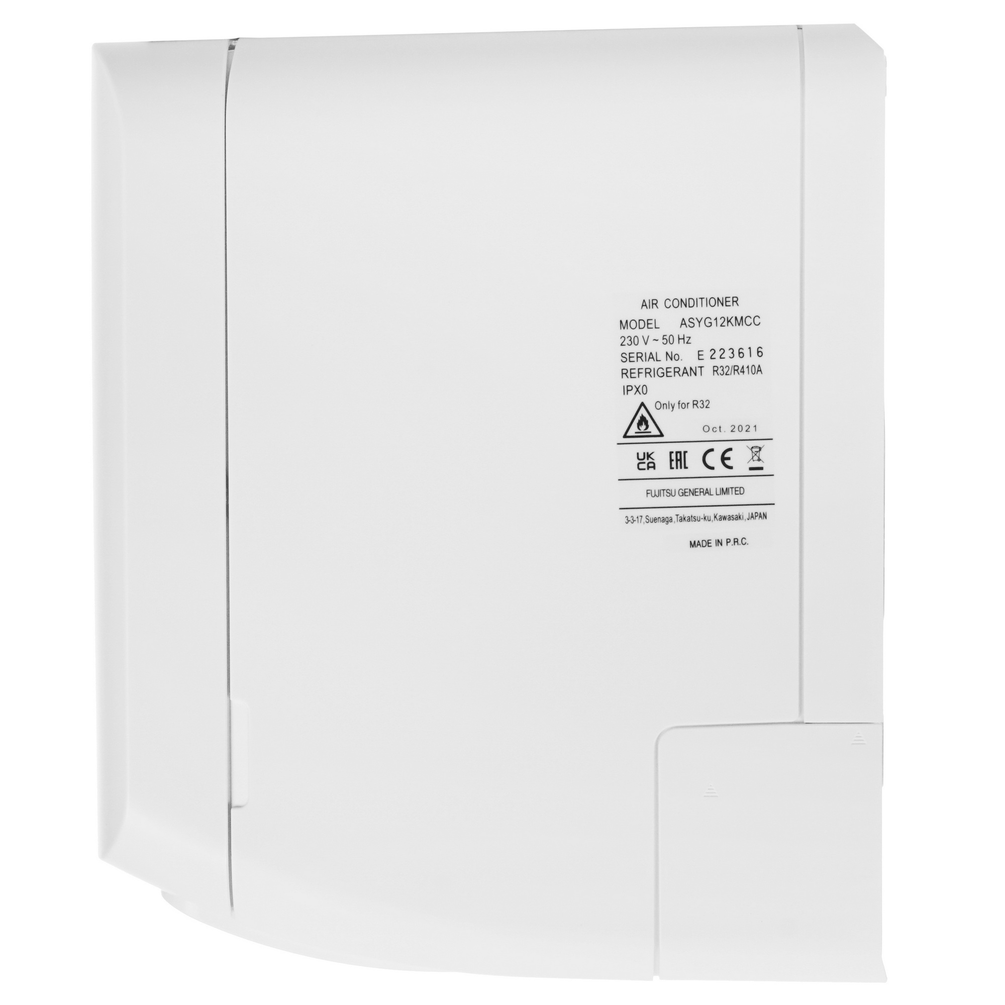 5341631 Кондиционер настенный сплит-система Fujitsu ASYG12KMCC/AOYG12KMCC белый STDN-0047809 - Вид №2