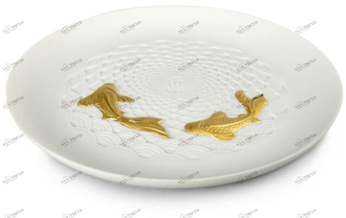 Lladró Фарфоровая тарелка Koi 01009458