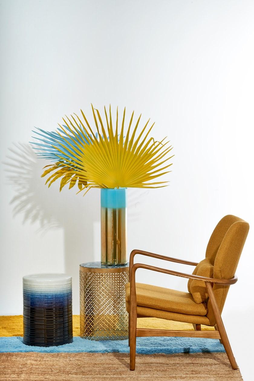 Pols Potten Табурет / журнальный столик из глазурованного керамогранита  240-030-018  - Вид №1