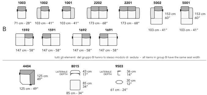 NICOLINE Модульный диван с шезлонгом sun-id-1379022 - Вид №4