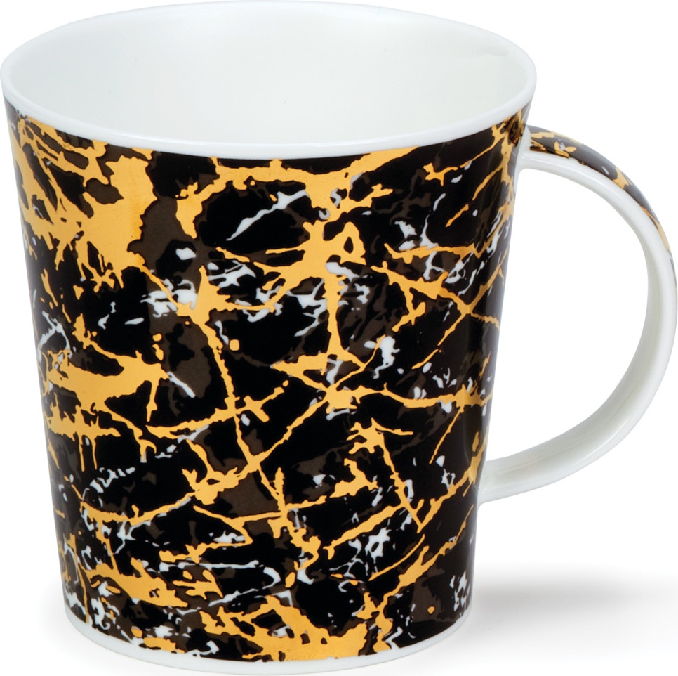 10675871 Dunoon Кружка Dunoon Черный мрамор.Кернгорм 480мл, фарфор Фарфор костяной 