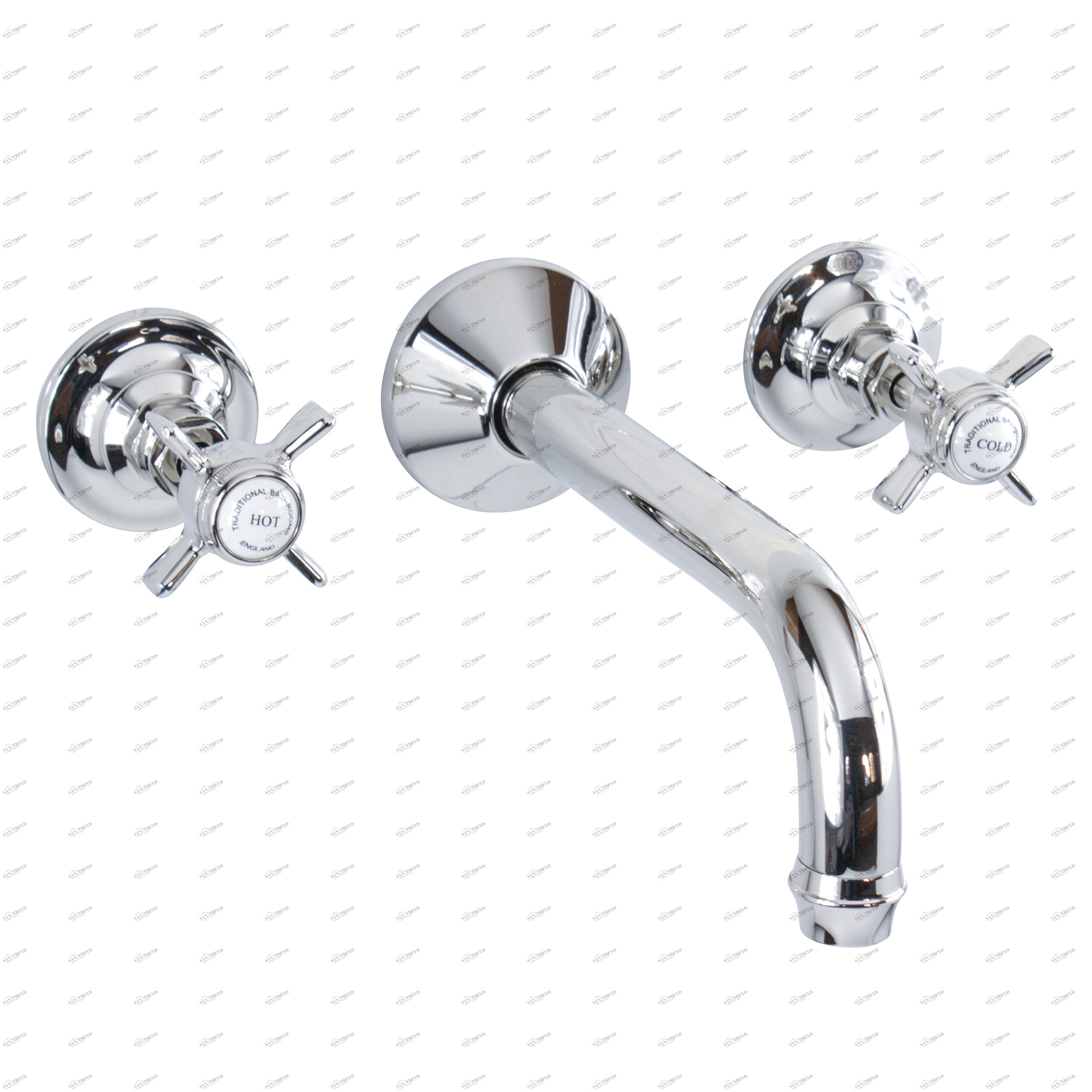 Traditional bathrooms АНГЛИЯ Смеситель для раковины на 3 отверстия Tb440.414.bn 