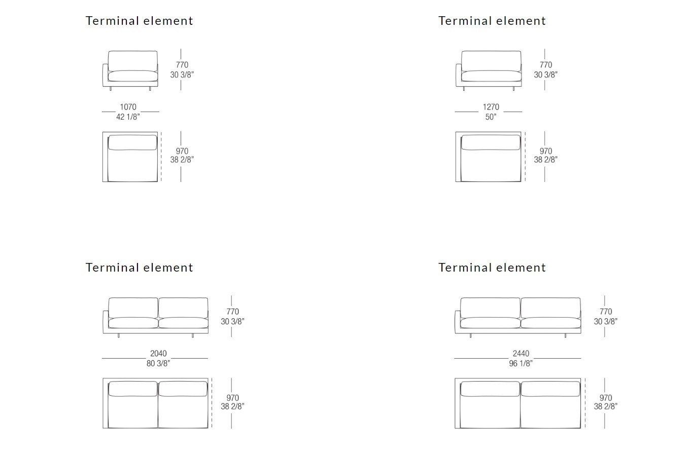 Съемный диван из ткани MisuraEmme ARGO ARCH-00069863 - Вид №23