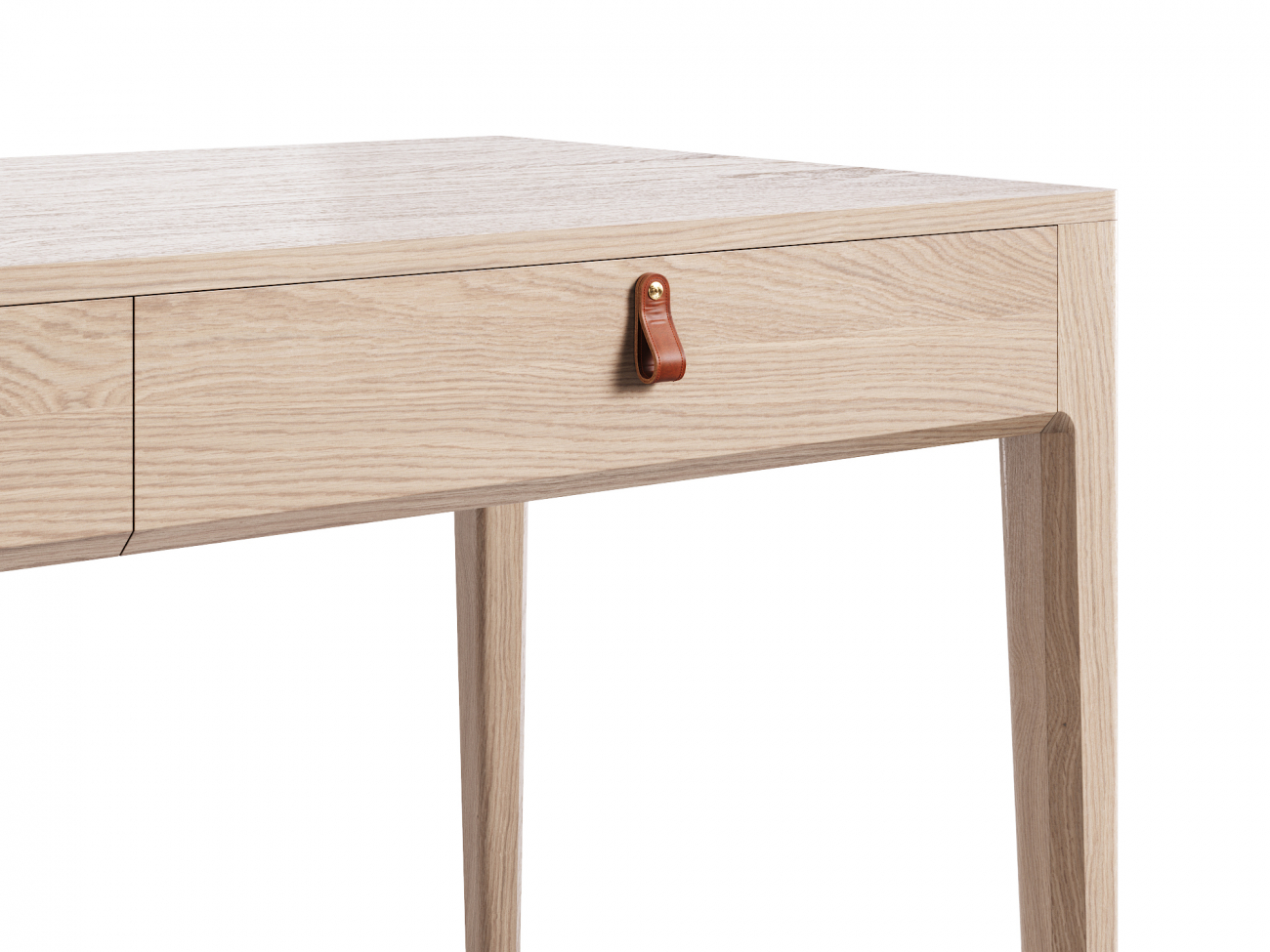 Письменный стол с ящиками осветленный дуб Case THE IDEA  210607 Бежевый  - Вид №2