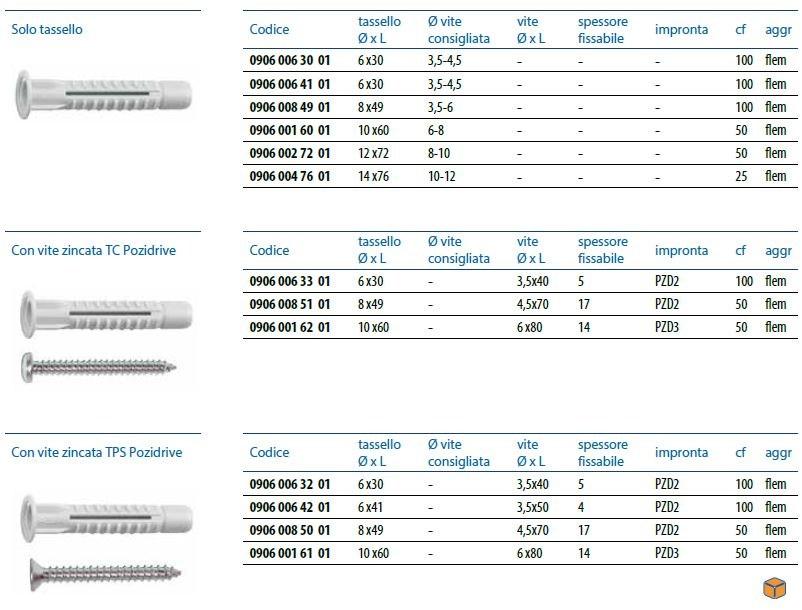 Unifix SWG Заглушка полиэтиленовая Fissaggio leggero sun-id-1488952 - Вид №1