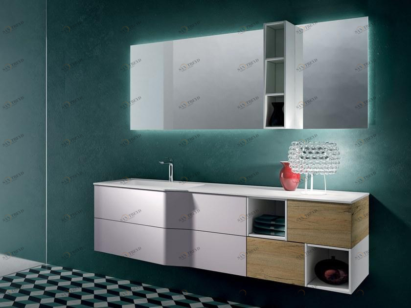 Gruppo Geromin Тумба под умывальник с зеркалом Str8 sun-id-1366010