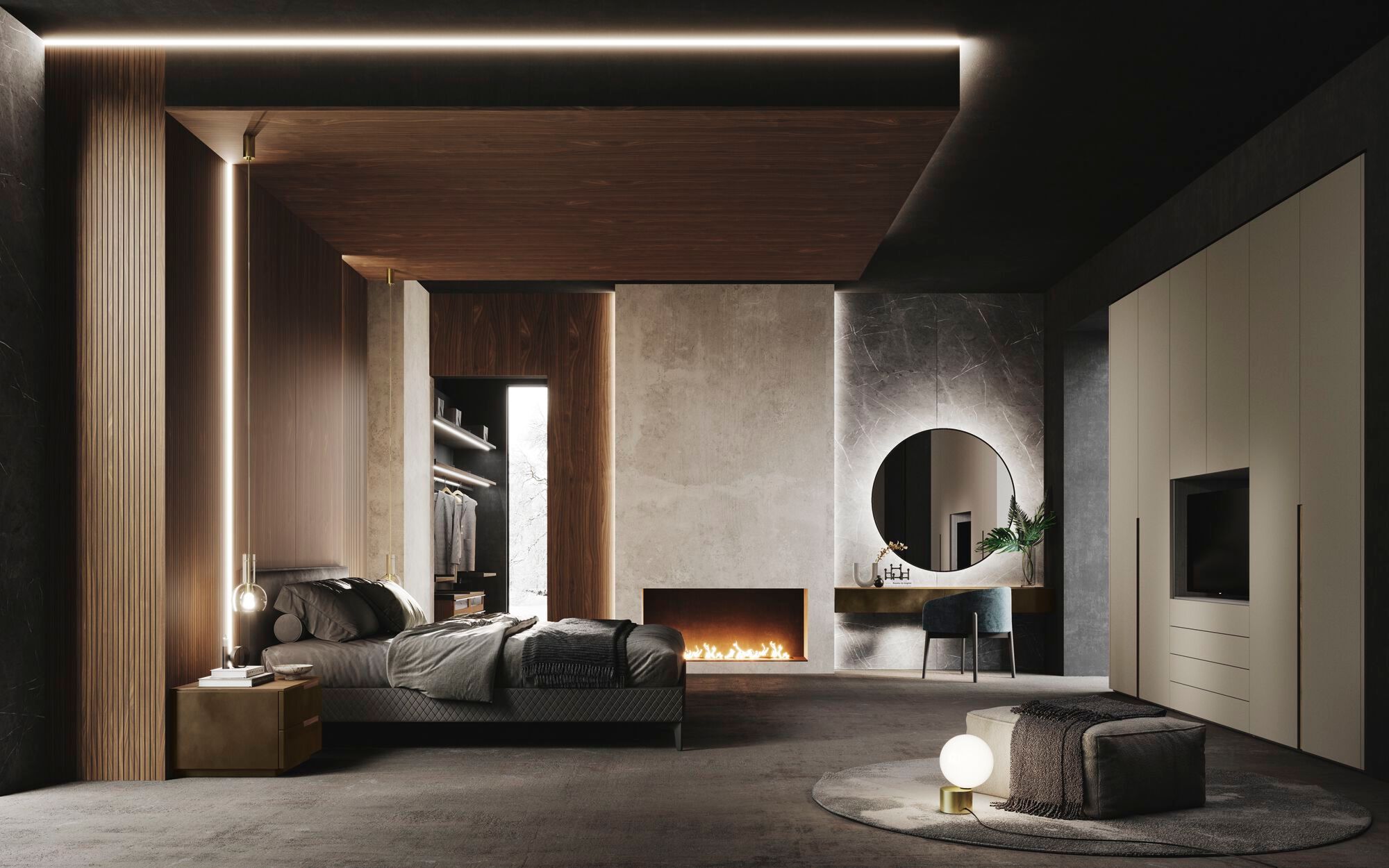 Модульный шкаф с заказным комодом Guzzini & Fontana Stage ARCH-00109163 - Вид №2