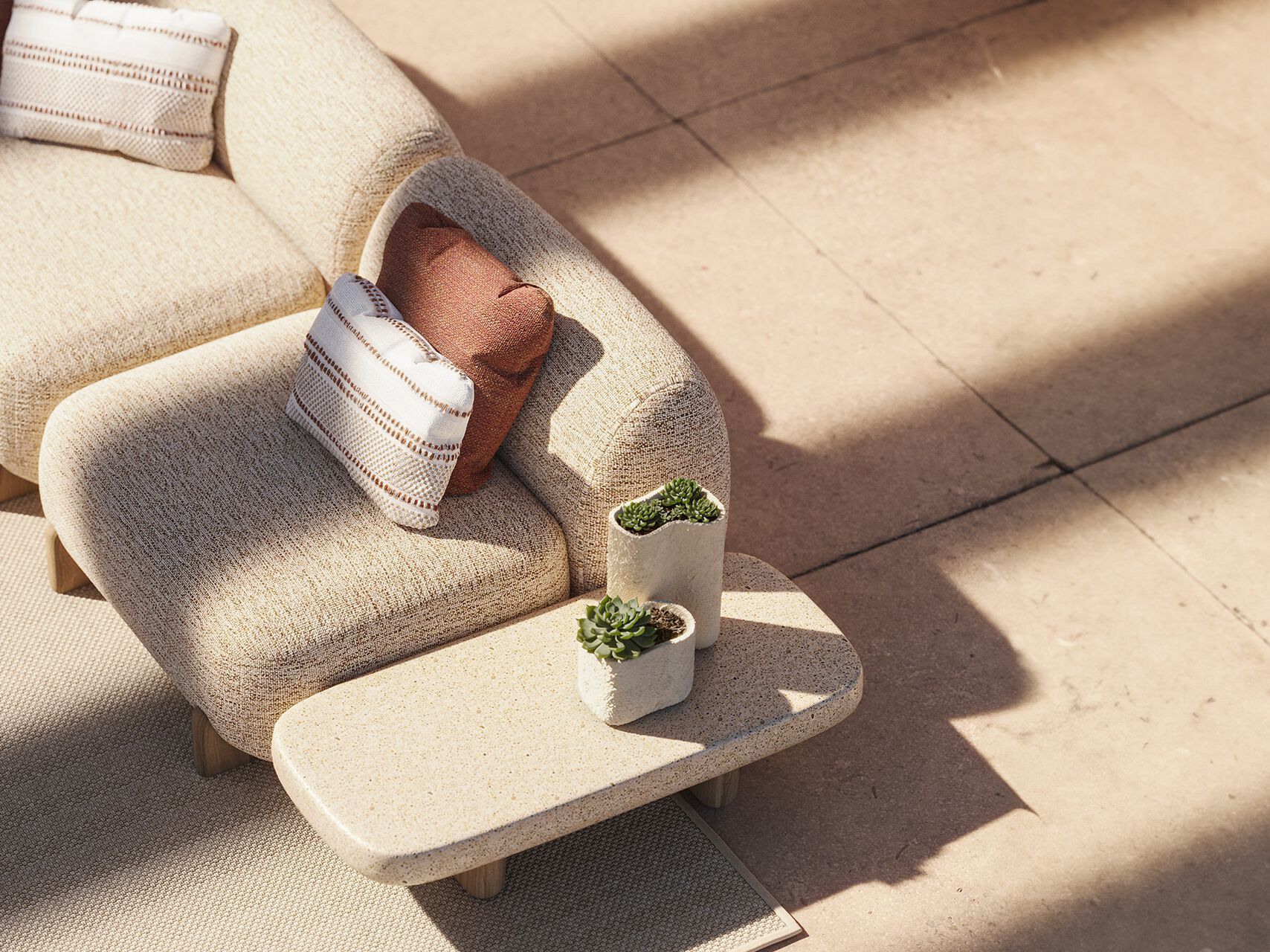 Прямоугольный низкий садовый столик Vondom Milos ARCH-00048812 - Вид №2