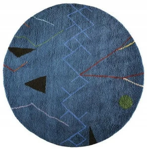 Toulemonde Bochart Круглый шерстяной коврик с геометрическими мотивами The designers