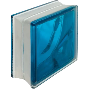 Стеклоблок Богема Волна цвет ярко-синий