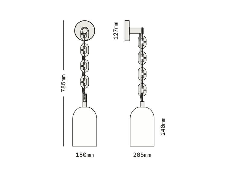 Светодиодный настенный светильник из дутого стекла и латуни SkLO купол ARCH-00051320 - Вид №14