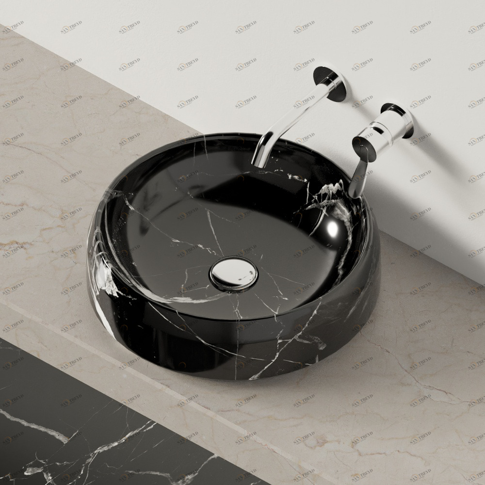 ACER1073NM Накладная раковина на столешницу  круглая Agape Lariana