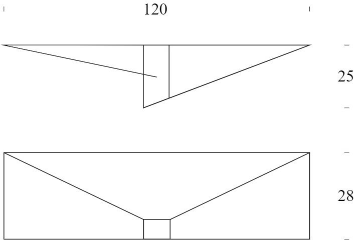 Tonin Casa Прямоугольная подвесная консоль из окрашенного металла Albatros T6440 - Вид №3