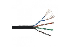 16466331 Кабель UTP патч-кордовый витая пара , 4 пары, Кат. 5e, 350Mhz, PVC, черный, 305м в кат., LAN-5EUTP-PT-BK LANMASTER