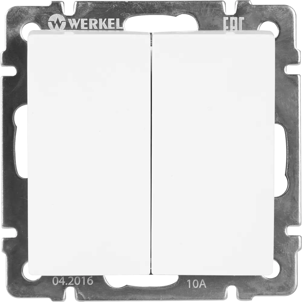 Проходной выключатель Werkel 2-клавишный для умного освещения 17782088 Встраиваемые механизмы STLM-0008599