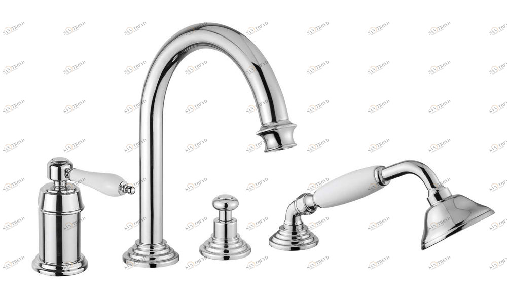 Смеситель на борт ванны однорычажный Cezares APHRODITE-BVDM-01-Bi