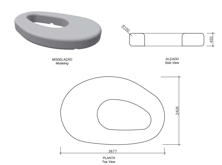 Бетонная плантатор amop Cell_Forms ARCH-00055560 - Вид №2